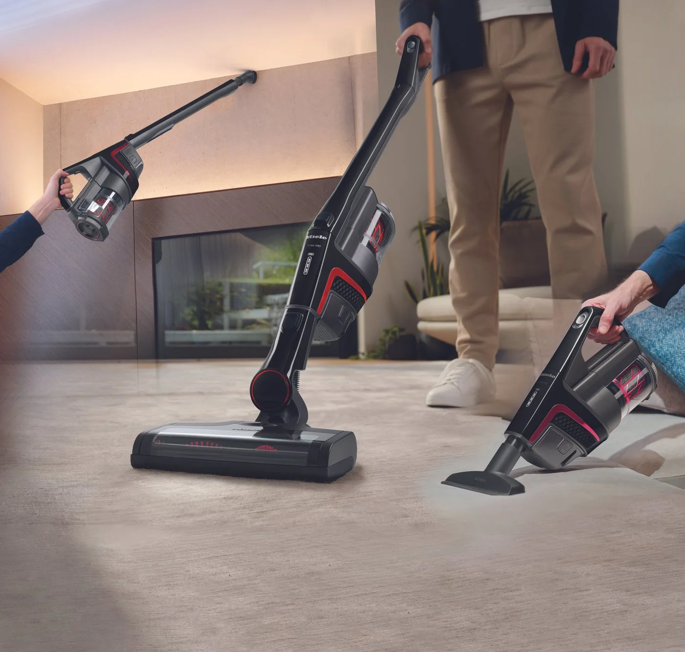 Miele TriFlex HX1 Black & Red Cordless Vacuum — KEYSTONE VACUUM